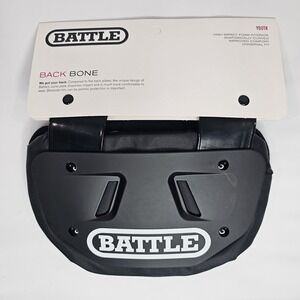 Battle Football Back Plate – Hard Shell Lower Back Protector with Contoured Foam